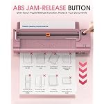 13 Inch Laminator Machine, A3 Personal Laminator Kit for Teachers with 20 Laminating Sheets, Hot Cold Thermal Lamination 11x17 with Anti-Bend Plate, ABS Anti-Jam & 20dB Quiet for Home Office School - Image 4