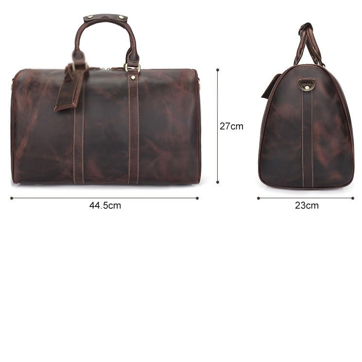 European and American retro leather luggage bag large capacity portable travel bag storage bag(2)2