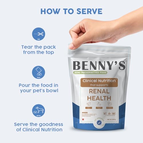 Image of Benny's Bowl Clinical Nutrition | Kidney Problems | Renal Issues Wet Dog Food |Promotes Kidney Health in Dogs | Renal Food for Dogs| No Preservatives, All Life Stages - (100 g X Pack of 1)