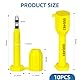 Flintronic 10x Plomben, Sicherheitsplomben aus Kunststoff, Kunststoff-Kabelbinder Tags mit nummeriert, kabelbinder tags bunte, Logistik Transport Tags für Koffer, Reisegepäck,Kleidung, Schuhe(Gelb)