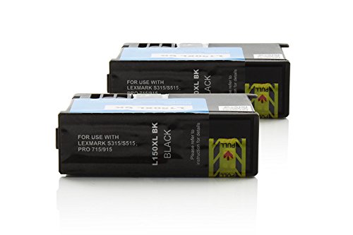 Encre Lexmark No.150 XL 14N1813E noir lot de 2 pour Lexmark Pro 915