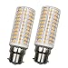 Produktbild B22 Bajonett LED-Glühbirnen,10W Entspricht 120W Halogenglühlampen, Warmweiß 3000K, 1440LM, 100-265V,Energieeinsparung für die Hausbeleuchtung(2er-Pack)[MEHRWEG]