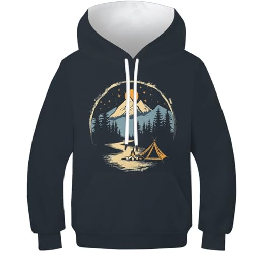 Sweat enfant animaux de la forêt style fantasy pour l'école et le plein air