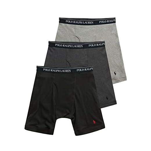 Polo Ralph Lauren Cueca masculina clássica de algodão pacote com 3, Andover/Madison/Polo Black, M