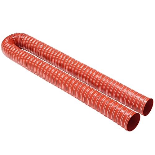 2 12 in Intake Hose Automotive Air Duct Hose Length 1 Meter 3.3 Feet Double-layer Silicone Flexible Brake Cooling Ducting Induction vacuum hose for Air System Black product thumbnail 11