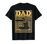 uomo fathers day 2022 dad nutritional facts shirt dad fathers day maglietta