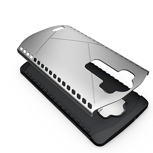 LG G4 Case,X-Master [2in1 Hybrid Dual Layer] Armor Defender Case For LG G4.[Scratch Resistant] [Shock Proof] (Silver)