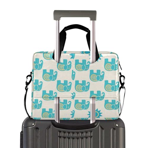 Maletín para portátil 15.6" con estampado boho elefantes miniatura 4