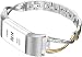 Wearlizer Replacement for Fitbit Charge 2 Bands for Women Metal Bangle/Bracelet/Assesories/Straps/Wrist Band for Fitbit Charge hr 2 Women Small Large (Gold+Silver)