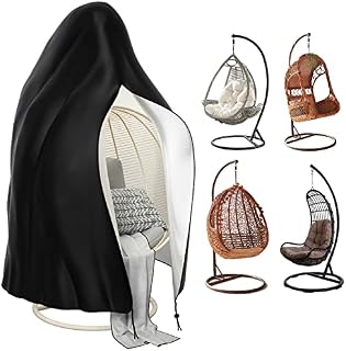 Egg Chair Cover Waterproof Heavy Duty Hanging Egg Chair Covers with Zipper 210D Oxford Outdoor Swing Egg Chair Cover115x190cm