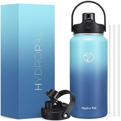 Insulated 64oz Water Bottle with Chug & Straw