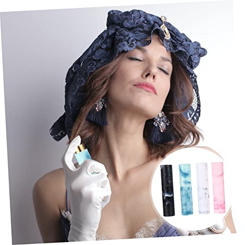GLEAVI 4 Pçs Frasco De Perfume De Mármore Recipientes De Vidro Dispensador De Frasco De Perfume Port