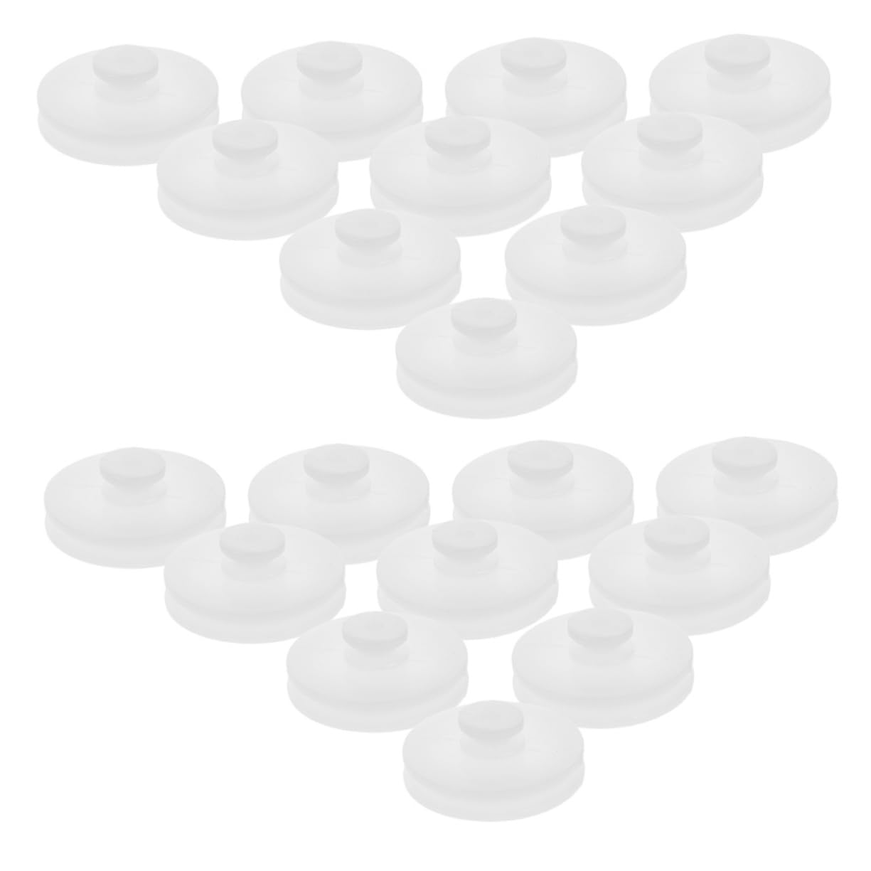 Veemoon 40 Pcs Dual Plastic Drive Belt Pulley for DIY High Durability Mechanical Pulleys for Cars Airplanes and More