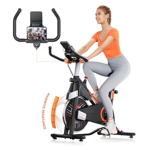 Heimtrainer Fahrrad mit magnetischem Widerstand, leises Spinning Bike für...