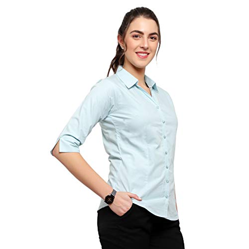 Image of Blue RoninWomen Stylish Western Official Formal Shirts for Women Regular fit Shirts for Women