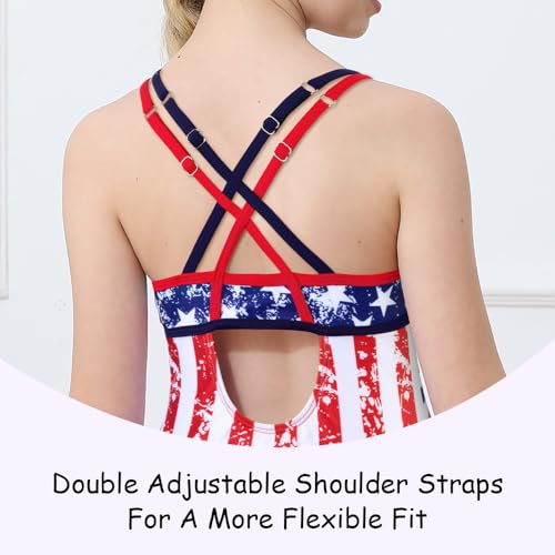 Image of Belovance Girls Swimsuit One Piece Swimwear Adjustable Straps Back Cutout Athletic Sport Kids Tween Bathing Suit 5-14 Years