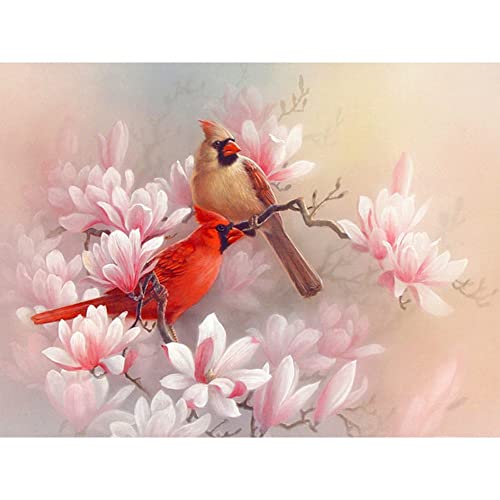 Point de Croix La Artisanal sur Tissu en Toile oiseau magnolia 80x180