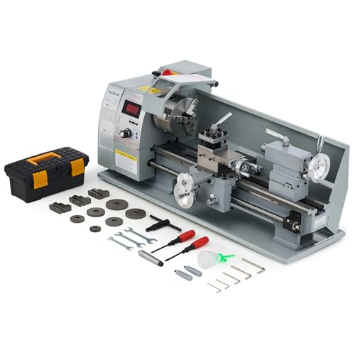 CREWORKS 750W Mini Tour à Métaux d'Établie 210x400mm 8