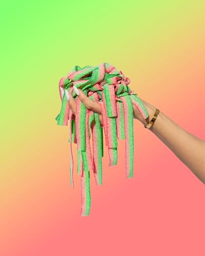 Sour Strips Sour Candy Belts, Appleberry, Resealable Candy Bags, 3.4 Ounce (Pack of 3)