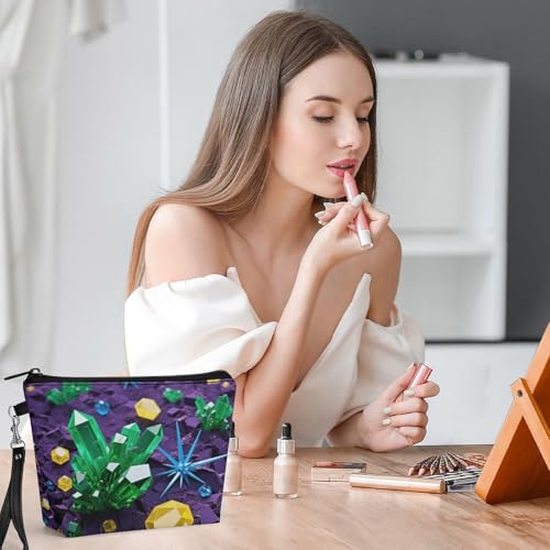 Bolsa de maquillaje espaciosa de 8.9 pulgadas para evitar el desorden de tus cosméticos 6