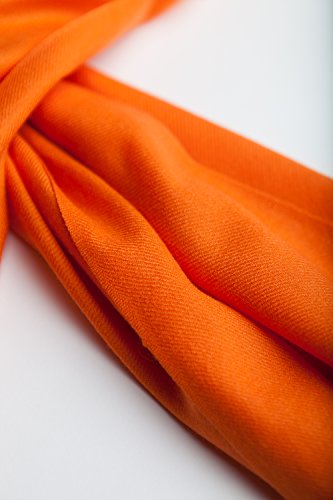 JENNIE LIU Women's 80" X 28" Tissue Wight Wool Cashmere Wrap with 8 Luxury Designs4