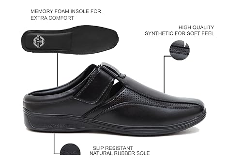 Image of BRUTE Leather Sandals for Men | Fisherman Sandals | Half Sandals