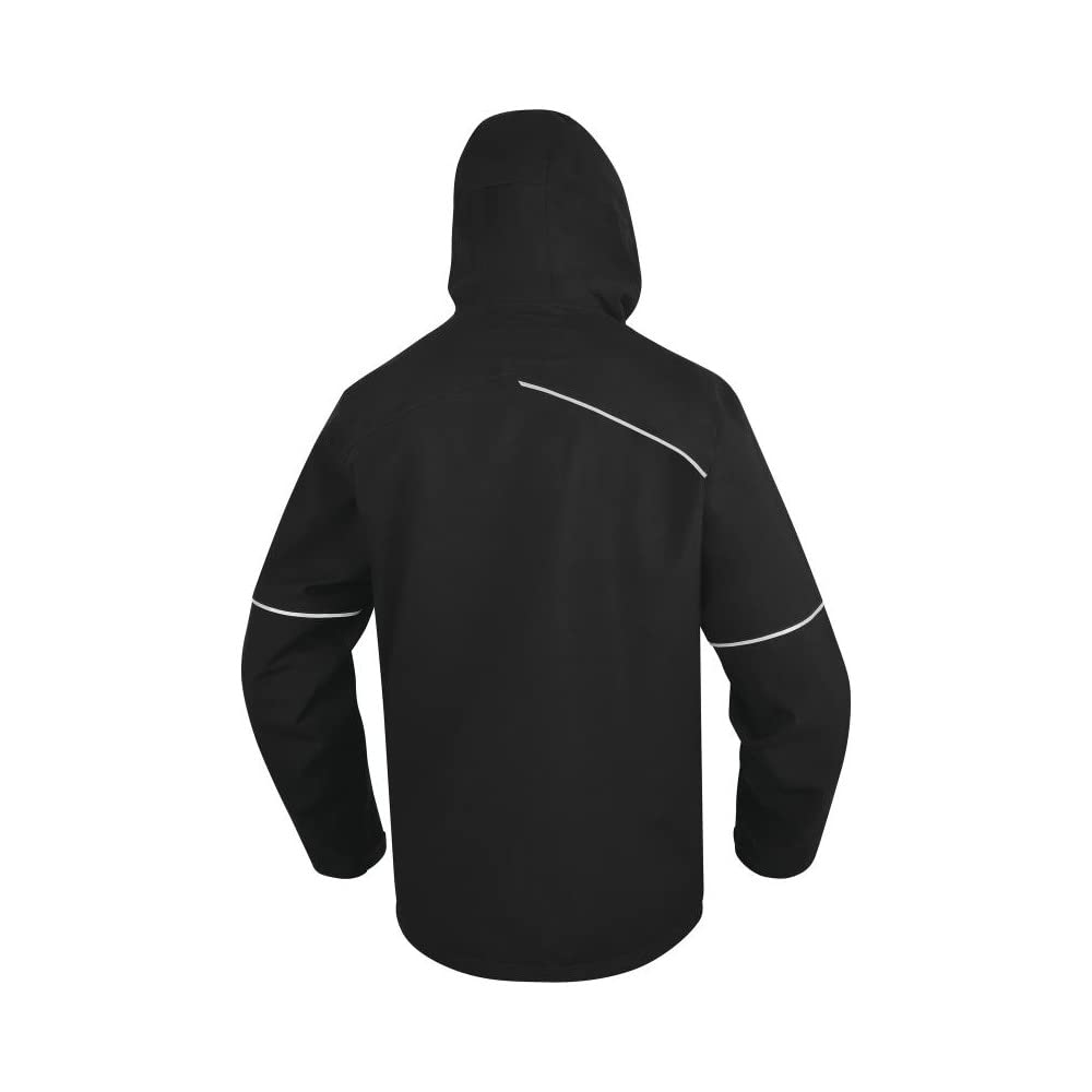 DELTA PLUS Parka de trabajo de invierno 3 en 1 capucha fija repelente al agua transpirable 4 bolsillos soporte elástico 100% PL Deltaplus EOLE2 - M, negro
