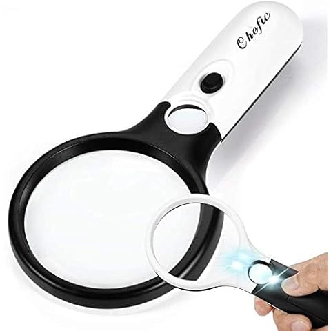 Chefic 3X 45X LED Magnifying Glass Cover