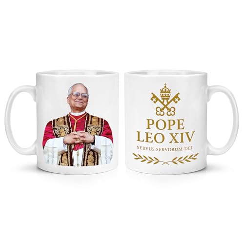 Pope Leo XIV Commemorative 2025 10oz Mug Cup Catholic Church Religious