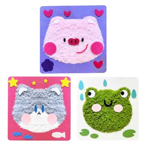Kit de costura para niños de 8 a 12 años | Juego de costura para muñecas hecho a mano | 3 hechos a mano para muñecas, kit de costura para manualidades y costura para