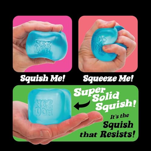 schylling needoh nice cube -sensory squeeze toy with super solid squish - 22534 cube
