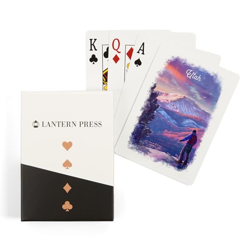Lantern Press Naipes Póker Estudio Acuarela Utah