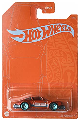 Hot Wheels Porsche 911 1971 1:64 escala naranja miniatura 1