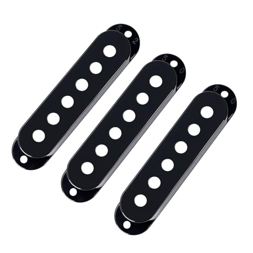 Banworks 50mm/50mm/52mm SSS Pickup Covers Set Plastic Single Coil Pickup Covers for Modern...