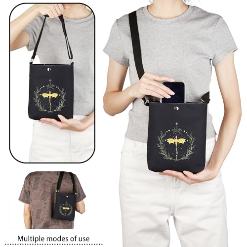 CMNIM Dragon Books Merch Gift Bookk Lover Crossbody Bag Fantasy Books Series Gifts for Rider Fans2