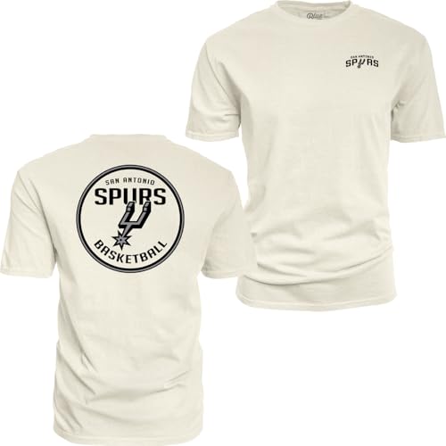 Image of Blue 84 NBA Unisex-Adult NBA Officially Licensed T-Shirt Ringspun Front /Back Ivory