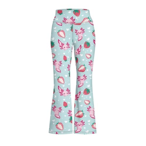 DISNIMO Girls Activewear Flare Leggings Wide Leg Yoga Pants Full Length Dance Tights School Uniform2