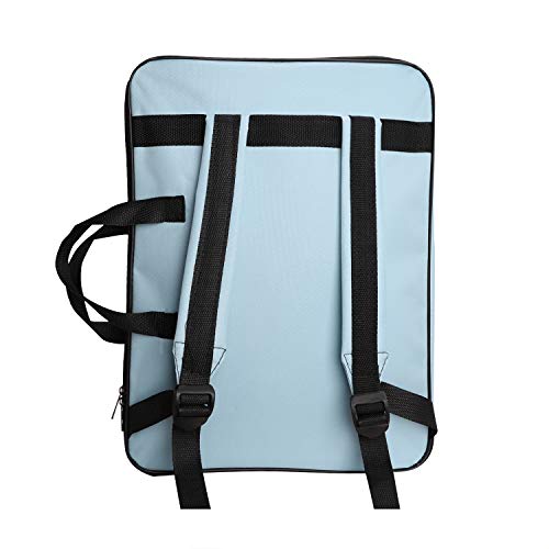 Image of JIAHG Water-Resistant Art Portfolio Carry Bag A3 Art Work Portfolio Tote Drawing Board Bag Portable Painting Sketch Pad Storage Bag Professional Art Organizer for Palette Paints Brushes