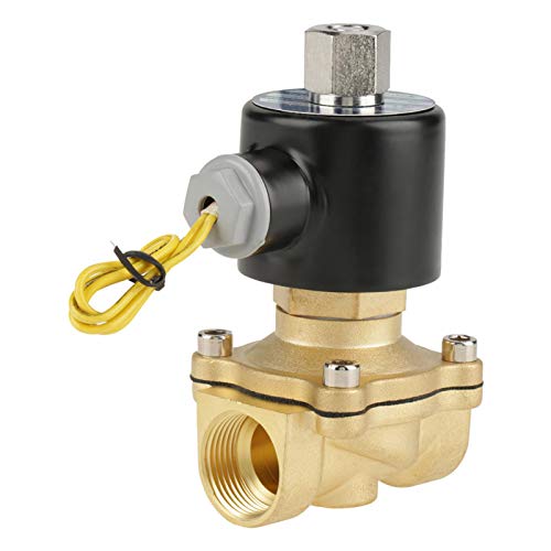 EVTSCAN Latest WXQ-XQ Electric Solenoid Valve, 12V DC G3/4" 0-1.0Mpa N/O Normally Open Type Diaphragm Seal Brass Electric Solenoid Valve Direct-Acting Structure for Water Air Oil