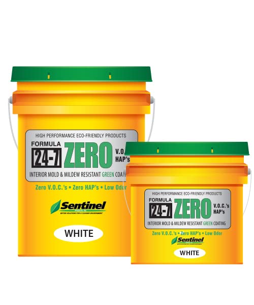 Sentinel24-7 Zero Interior Mold & Mildew Resistant Coating (5 Gallons, White)