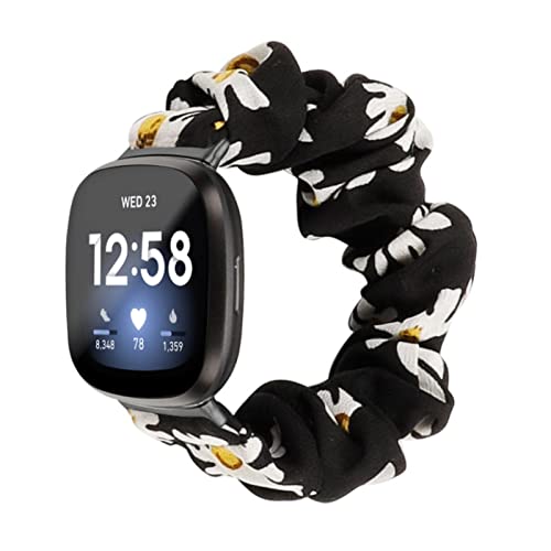 Compatible avec les bandes Versa 2, MVRYCE Slim Chouchou Tissu Bracelets de rechange Femme Fille Bracelet élastique Accessoire de dragonne pour Versa/Versa 2/Veras Lite (Y03) Cover