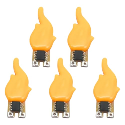 MEILVMEIJI 5 bombillas LED de filamento en forma de llama, luces LED intermitentes para decoración de fiestas, accesorios