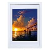 TeinJin 10x14 Picture Frames Made of Solid Wood Display 8.5x11 with Mat or 9.5x13.5 without Mat Diam