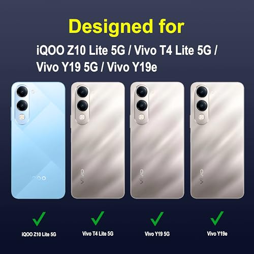 Image of amazon basics Back Case Cover for iQOO Z10 Lite 5G | Compatible for iQOO Z10 Lite 5G Back Cover | Liquid Silicon Magic Case with Camera Protection | Sapphire