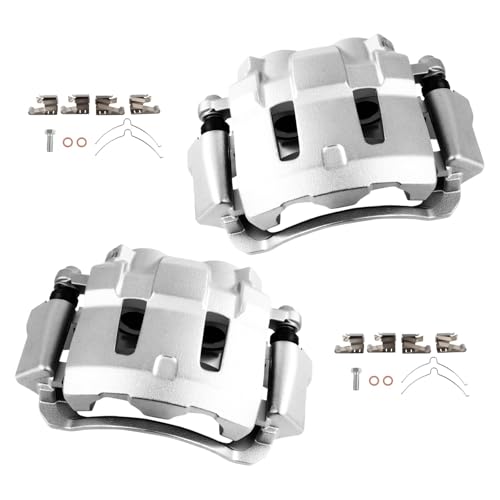Image of cciyu Front Left & Right Brake Calipers Assembly w /Bracket 18B4689 18B4688 2000 For Ford For Excursion,1999 2000 For Ford For F-250 Super Duty,1999 2000 For Ford For F-350 Super Duty
