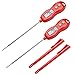 AIMILAR 2 Pack Instant Read Meat Thermometer - DY6003-R2 Magnetic Waterproof Food Cooking Digital Thermometer with Backlight for Kitchen Oven BBQ Grill Smoker Turkey Candy Water