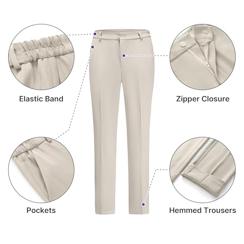 Women's Suiting Pants Suits for Women Dressy Double-Breasted Blazer Business Casual Outfits3