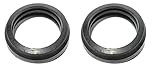 Suitable for Euroclean Vacuum Cleaner Hose End Rubber Sealer (Set Of 2), Black