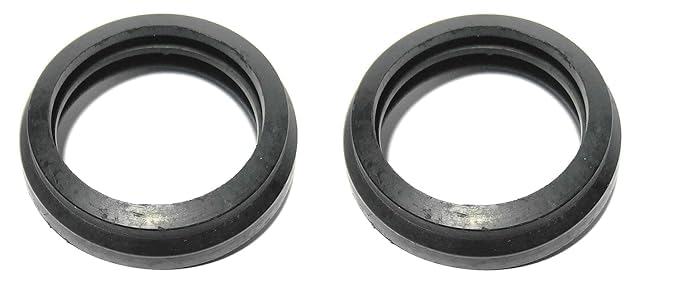 Image of Suitable for Euroclean Vacuum Cleaner Hose End Rubber Sealer (Set Of 2), Black