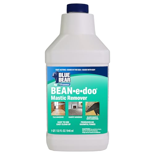Blue Bear BEANedoo Mastic Remover Low-Odor, Soy-Based Adhesive & Carpet Glue Remover for Concrete...